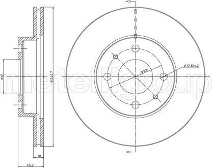 Fri.Tech. BD0436 - Гальмівний диск avtolavka.club