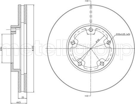 Fri.Tech. BD0426 - Гальмівний диск avtolavka.club