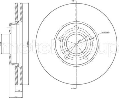 Fri.Tech. BD0471 - Гальмівний диск avtolavka.club