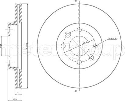 Fri.Tech. BD0473 - Гальмівний диск avtolavka.club