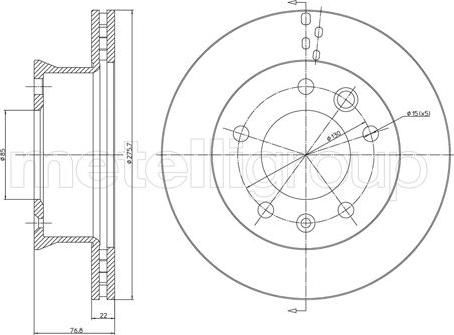 Fri.Tech. BD0506 - Гальмівний диск avtolavka.club