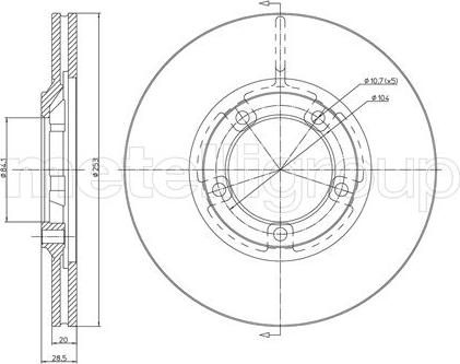 Fri.Tech. BD0532 - Гальмівний диск avtolavka.club