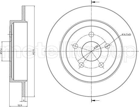 Fri.Tech. BD0690 - Гальмівний диск avtolavka.club