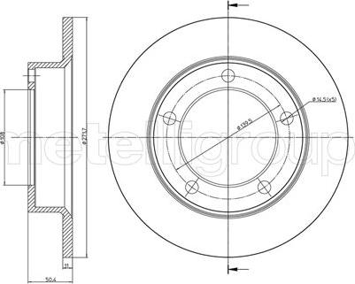 Fri.Tech. BD0652 - Гальмівний диск avtolavka.club