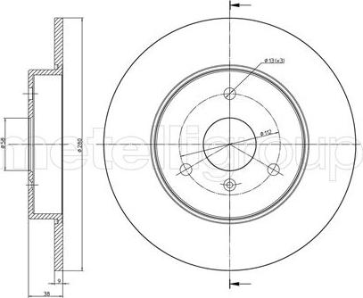 Fri.Tech. BD0660 - Гальмівний диск avtolavka.club