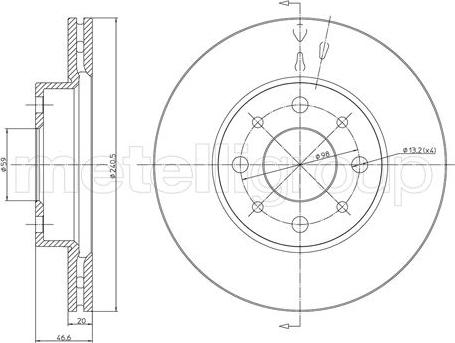 Fri.Tech. BD0686 - Гальмівний диск avtolavka.club