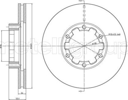 Fri.Tech. BD0681 - Гальмівний диск avtolavka.club