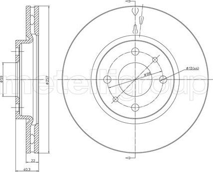 Fri.Tech. BD0679 - Гальмівний диск avtolavka.club