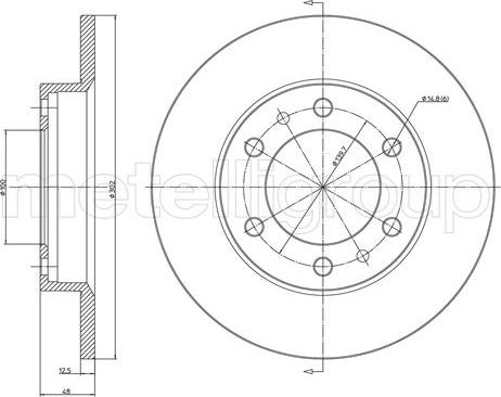 Fri.Tech. BD0067 - Гальмівний диск avtolavka.club