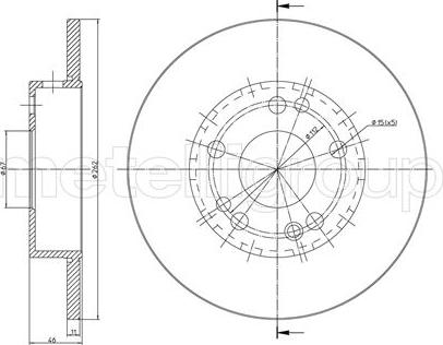 Fri.Tech. BD0019 - Гальмівний диск avtolavka.club