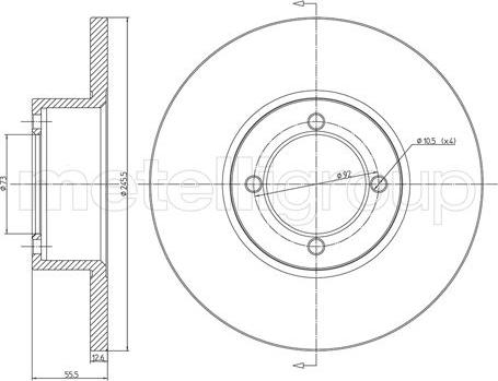 BOSCH BD074 - Гальмівний диск avtolavka.club