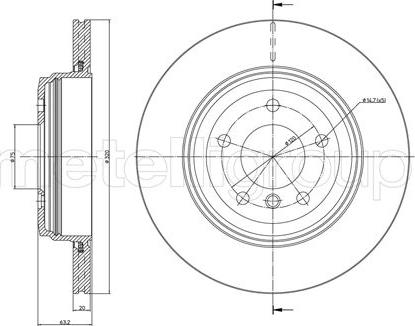 Fri.Tech. BD0074 - Гальмівний диск avtolavka.club