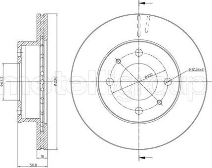 Fri.Tech. BD0141 - Гальмівний диск avtolavka.club