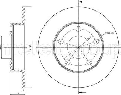 Fri.Tech. BD0154 - Гальмівний диск avtolavka.club