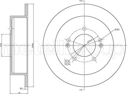 Fri.Tech. BD0150 - Гальмівний диск avtolavka.club