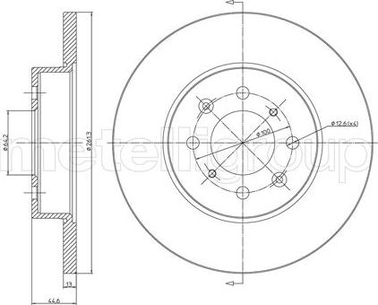 BENDIX 520249 - Гальмівний диск avtolavka.club