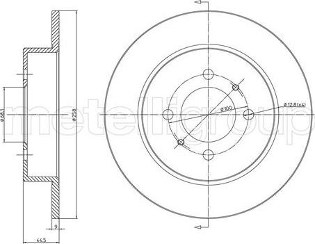 Fri.Tech. BD0100 - Гальмівний диск avtolavka.club