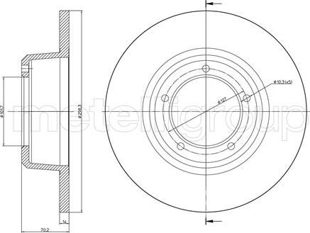 Fri.Tech. BD0122 - Гальмівний диск avtolavka.club