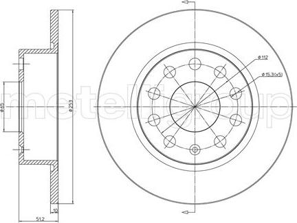 Fri.Tech. BD0867 - Гальмівний диск avtolavka.club