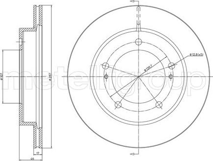 Fri.Tech. BD0393 - Гальмівний диск avtolavka.club