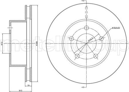 Fri.Tech. BD0359 - Гальмівний диск avtolavka.club