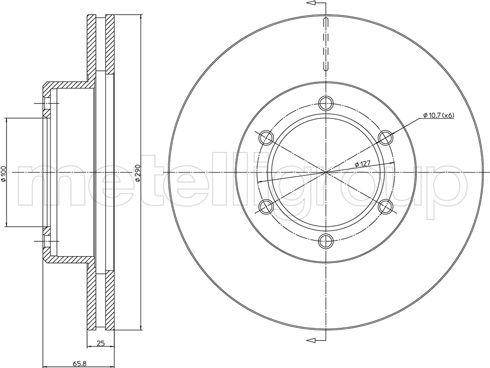 Fri.Tech. BD0379 - Гальмівний диск avtolavka.club