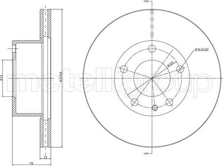 Fri.Tech. BD0245 - Гальмівний диск avtolavka.club