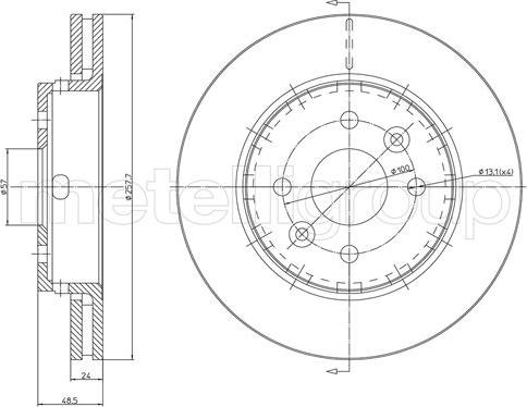 Fri.Tech. BD0205 - Гальмівний диск avtolavka.club