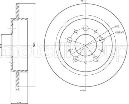 Fri.Tech. BD0207 - Гальмівний диск avtolavka.club