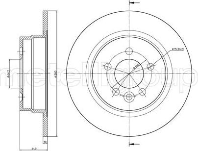 Fri.Tech. BD0764 - Гальмівний диск avtolavka.club