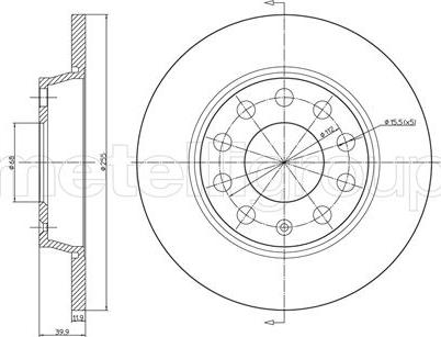 Fri.Tech. BD0767 - Гальмівний диск avtolavka.club