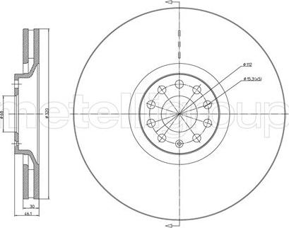 Fri.Tech. BD0738 - Гальмівний диск avtolavka.club