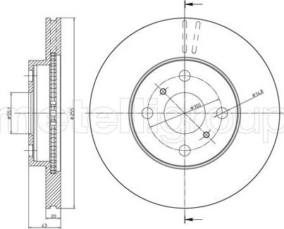 Fri.Tech. BD0721 - Гальмівний диск avtolavka.club