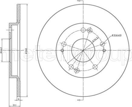 Fri.Tech. BD1491 - Гальмівний диск avtolavka.club