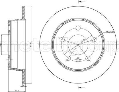 Fri.Tech. BD1497 - Гальмівний диск avtolavka.club