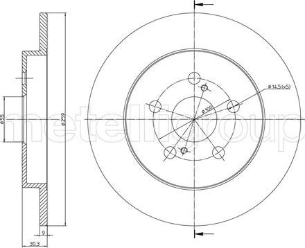 Fri.Tech. BD1440 - Гальмівний диск avtolavka.club