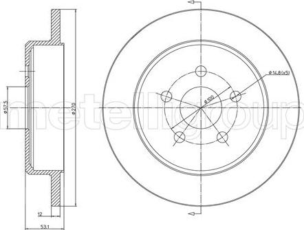 Fri.Tech. BD1402 - Гальмівний диск avtolavka.club