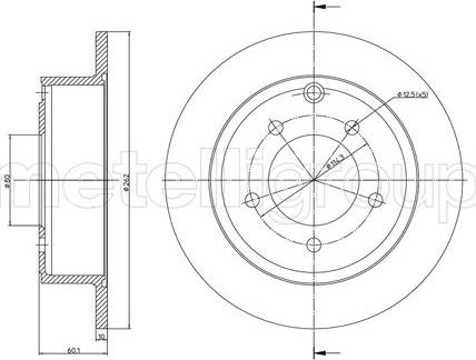 Fri.Tech. BD1420 - Гальмівний диск avtolavka.club