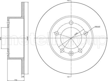 Fri.Tech. BD1476 - Гальмівний диск avtolavka.club