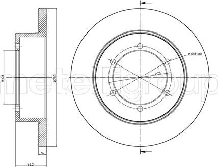 Fri.Tech. BD1473 - Гальмівний диск avtolavka.club