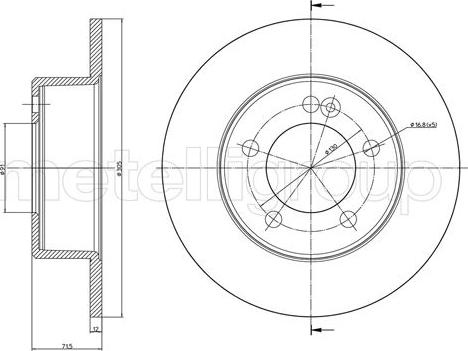 Fri.Tech. BD1477 - Гальмівний диск avtolavka.club