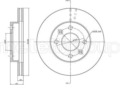 Fri.Tech. BD1568 - Гальмівний диск avtolavka.club