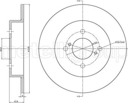 Fri.Tech. BD1505 - Гальмівний диск avtolavka.club