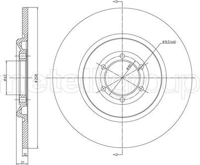 Fri.Tech. BD1588 - Гальмівний диск avtolavka.club