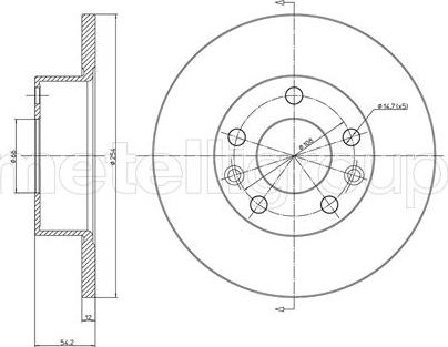 Fri.Tech. BD1575 - Гальмівний диск avtolavka.club