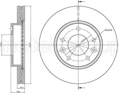 Fri.Tech. BD1606 - Гальмівний диск avtolavka.club