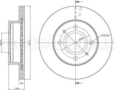 Fri.Tech. BD1607 - Гальмівний диск avtolavka.club