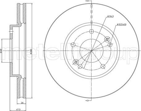 Fri.Tech. BD1686 - Гальмівний диск avtolavka.club