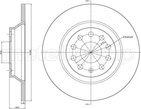 BENDIX BDS1203 - Гальмівний диск avtolavka.club