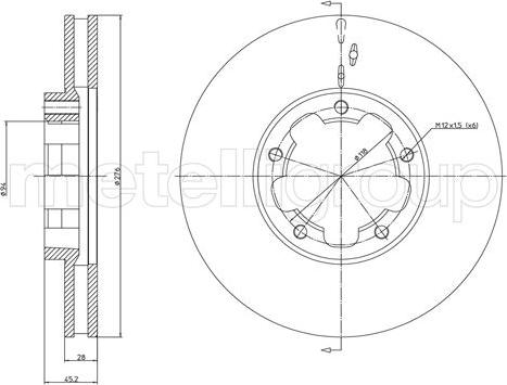 Eurobrake 5815202286 - Гальмівний диск avtolavka.club